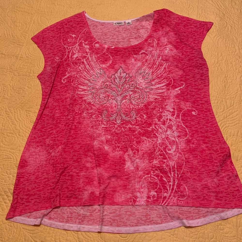 Cato Ladies Rhinestone Top - Picture 2 of 7